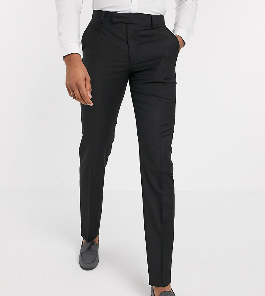 ASOS DESIGN Tall slim suit pants in black