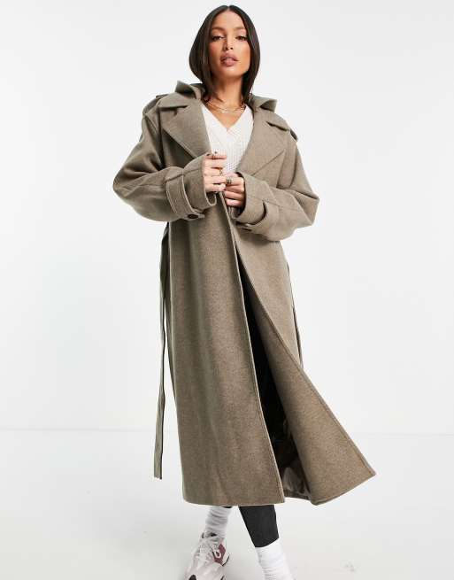 ASOS Edition Belted Slouchy Trench Coat