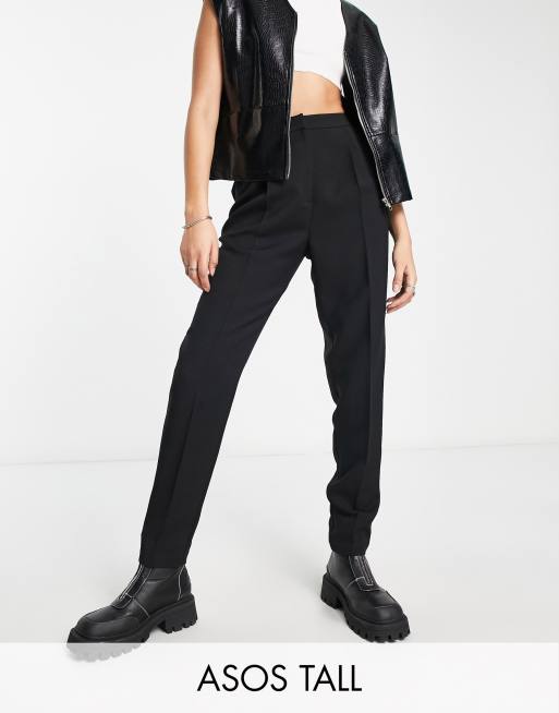 ASOS DESIGN Tall smart tapered pants in black ASOS