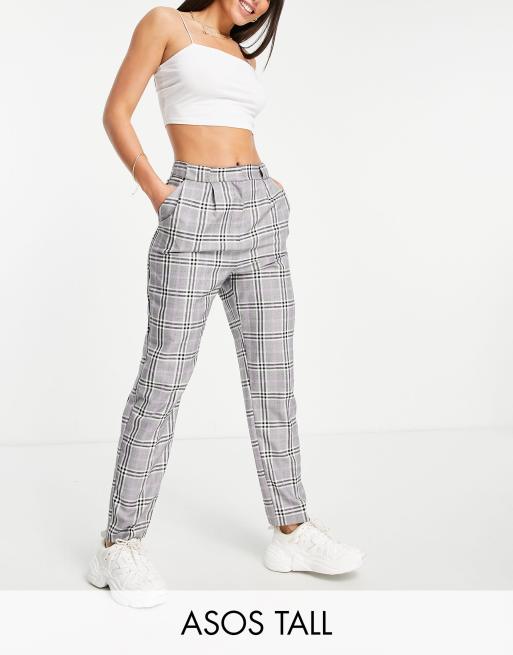 Women's tall hot sale plaid pants