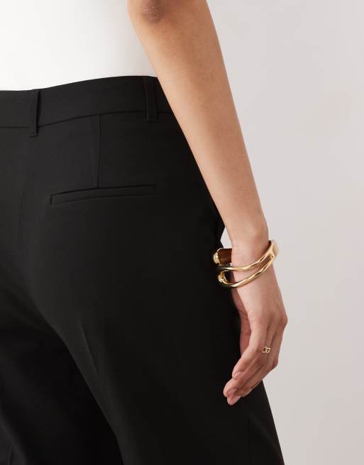 ASOS DESIGN Tall – Snatch – Elegante Schlaghose in Schwarz, 3 von 5