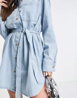 country road denim shirt dress