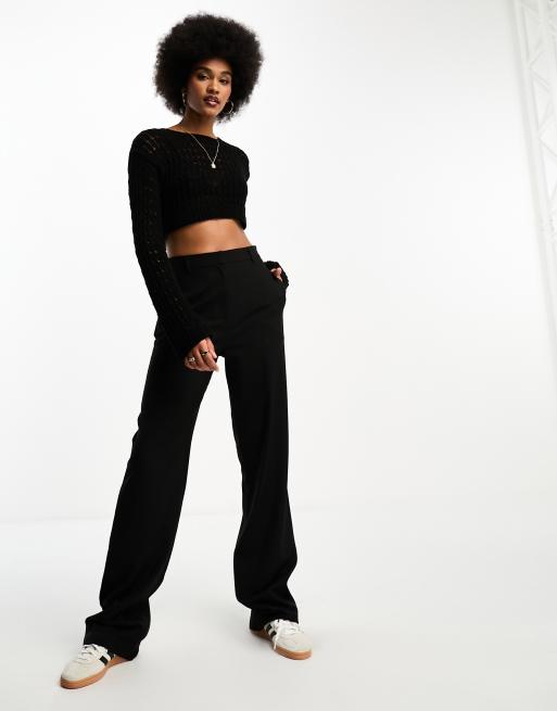 ASOS DESIGN Tall - Sorte smalle lige bukser , 4 af 4