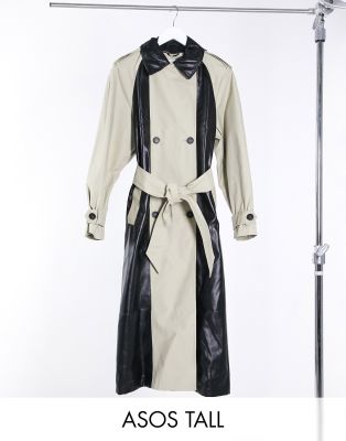 asos tall trench coat