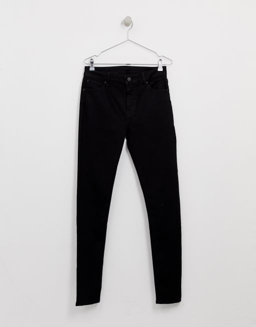 ASOS DESIGN Tall – Spray-on-Jeans aus Power-Stretch-Denim in Schwarz, 3 von 4