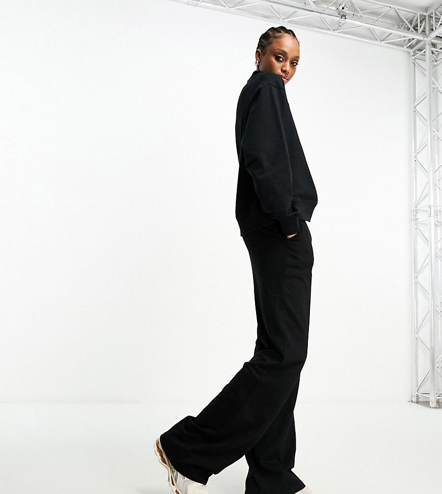 Asos Tall Asos Design Tall Straight Leg Sweatpants In Black