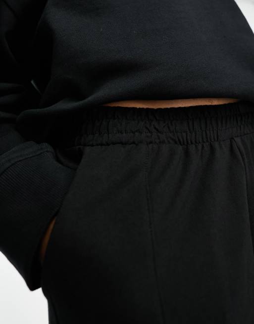 ASOS DESIGN Tall straight leg sweatpants in black - part of a set