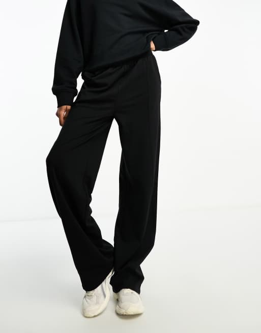 ASOS DESIGN Tall straight leg sweatpants in black