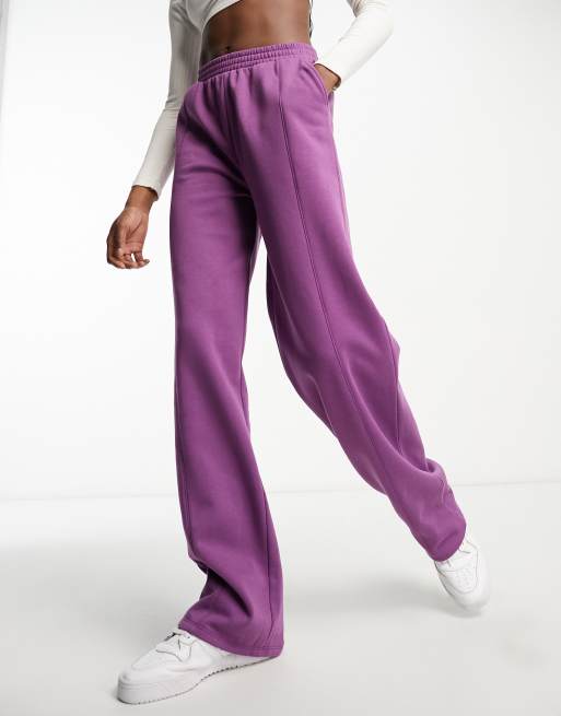 ASOS DESIGN Tall straight leg sweatpants in violet