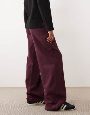 Asos Design Tall Straight Leg Sweatpants In Black