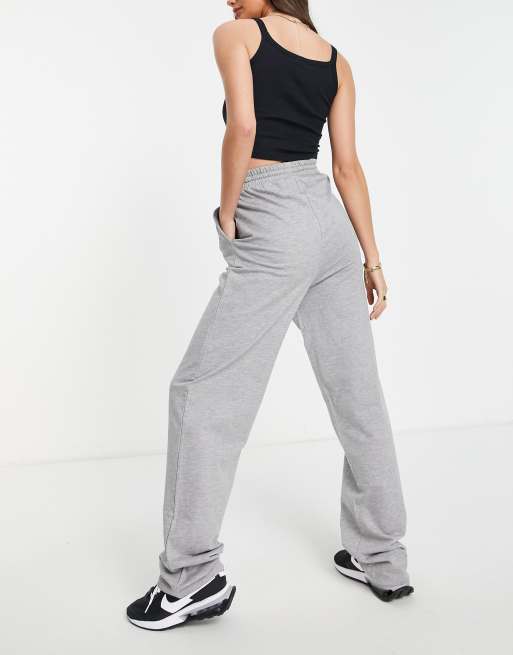 Tall Ash Grey Drawstring Straight Leg Leg Sweatpants