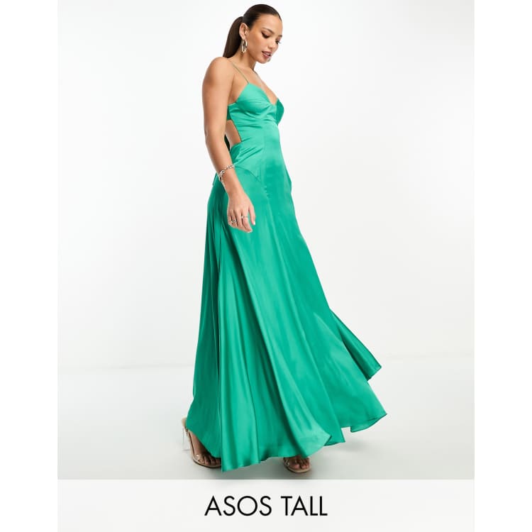 Asos ultimate cami thigh split store maxi dress