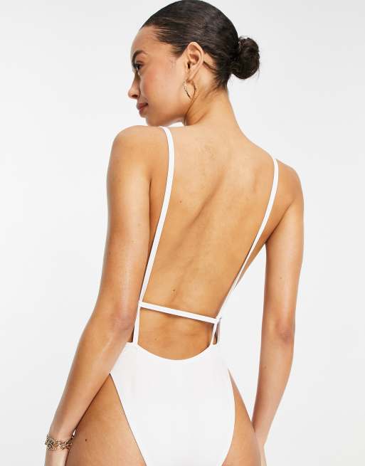 ASOS 4505 Tall swimsuit with open back detail - ShopStyle