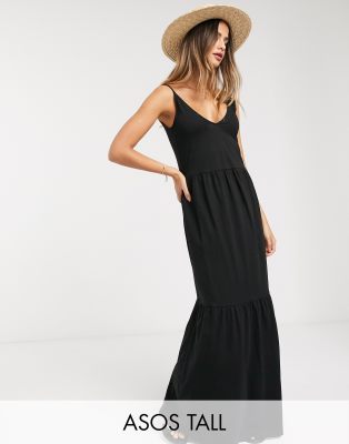 black maxi dress