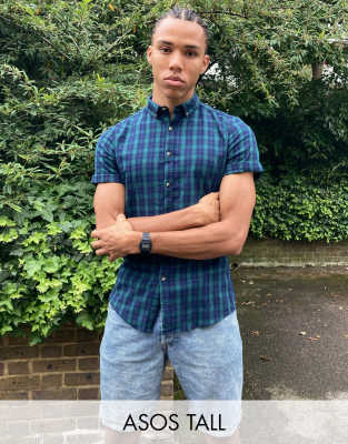 tall slim button down shirt