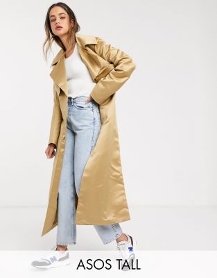 asos tall trench coat