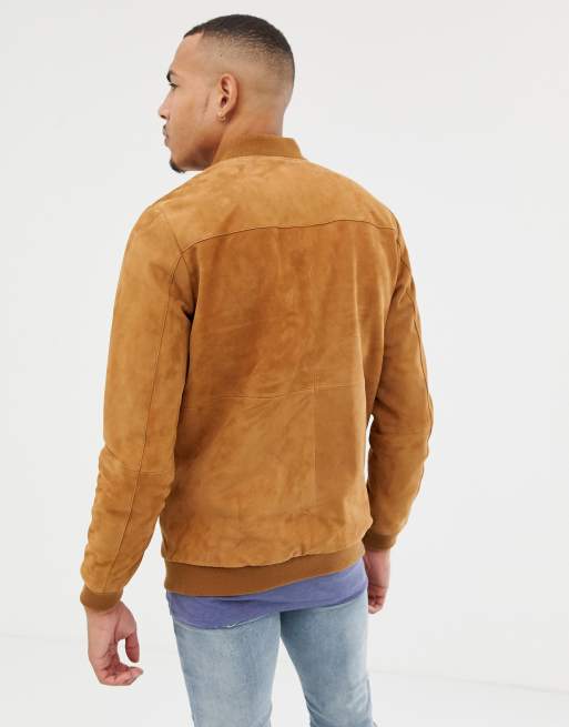 Mens tall suede on sale jacket