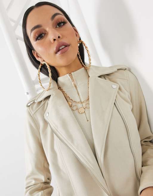 Asos faux suede biker jacket best sale