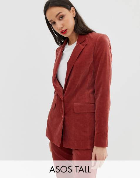 ASOS DESIGN Tall suit blazer in velvet