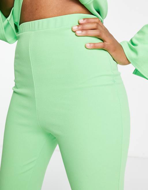 ASOS DESIGN Tall - - Super flare-pantalon van jersey in zomergroen, 3 van 4