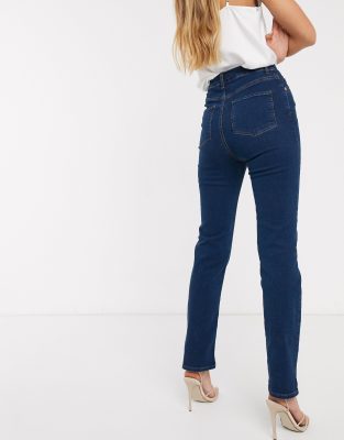 high rise cigarette jeans