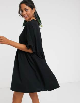 asos tall black dress