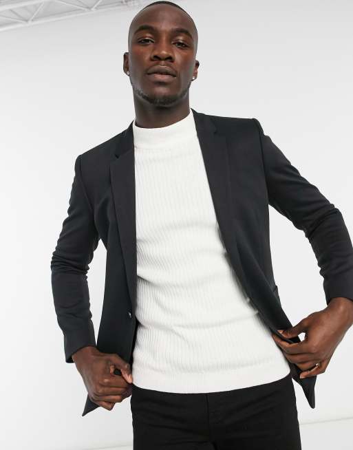 Asos jersey hot sale blazer