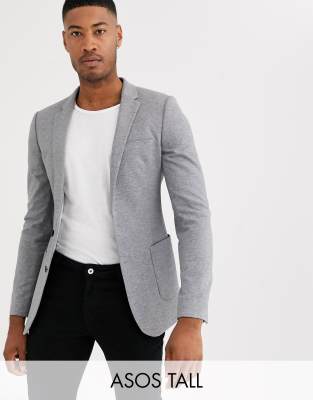 mens grey jersey blazer