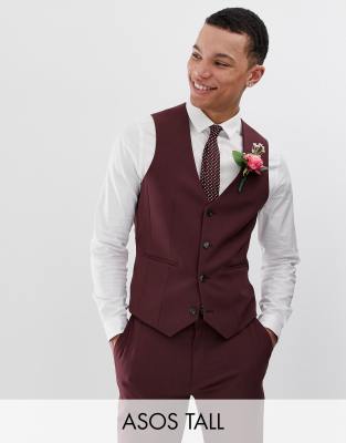 burgundy vest