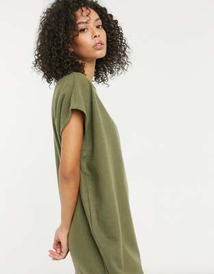 sweater dress dark green