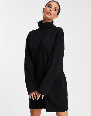 asos black sweater dress