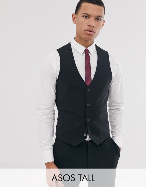  ASOS DESIGN Tall - Superskinny kostuum in zwart, 4 van 4