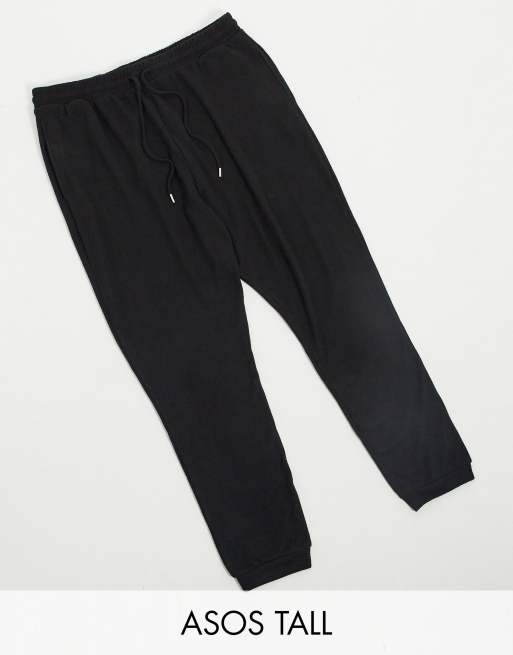 ASOS DESIGN Tall straight leg sweatpants in black - part of a set