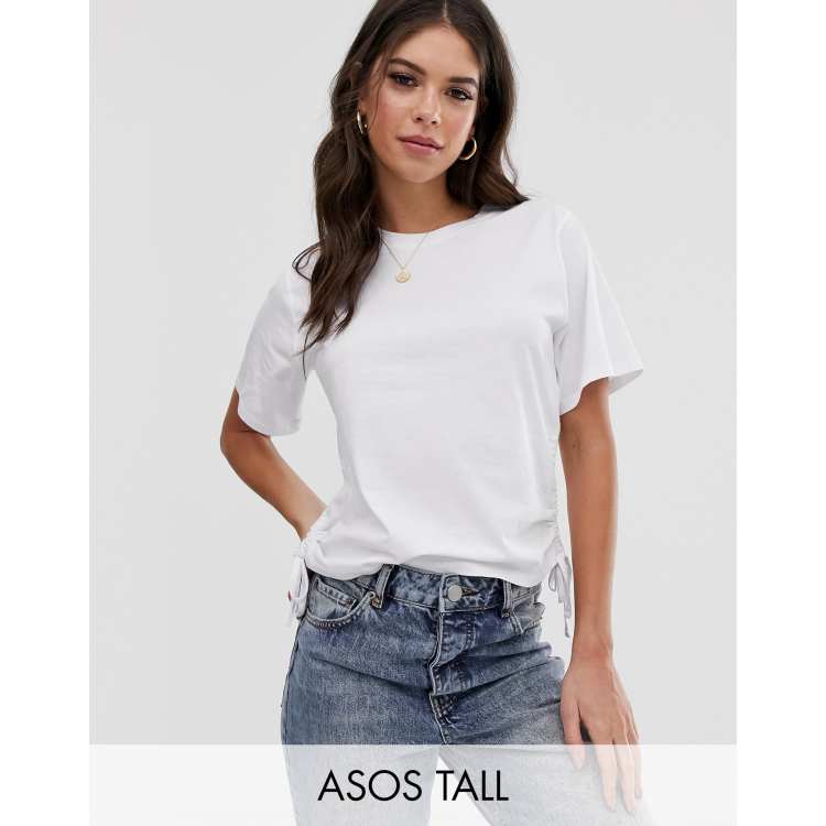 ASOS DESIGN Tall t-shirt with ruched side