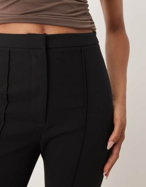 ASOS DESIGN Tall tailored flare suit trousers in black, 4 of 4