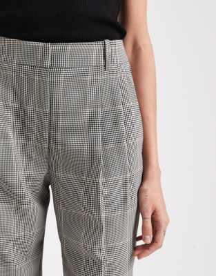 Asos Design Tall Tailored High Waist Pleat Detail Pants In Gray