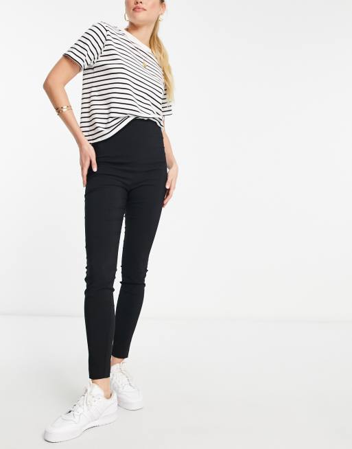 ASOS DESIGN Tall tailored high waist skinny pants in black, 4 of 4