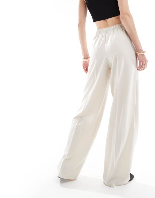 ASOS DESIGN Tall tailored pull on pants in stone, 2 of 5