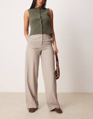 Asos Design Tall Tailored Relaxed Pants In Multi