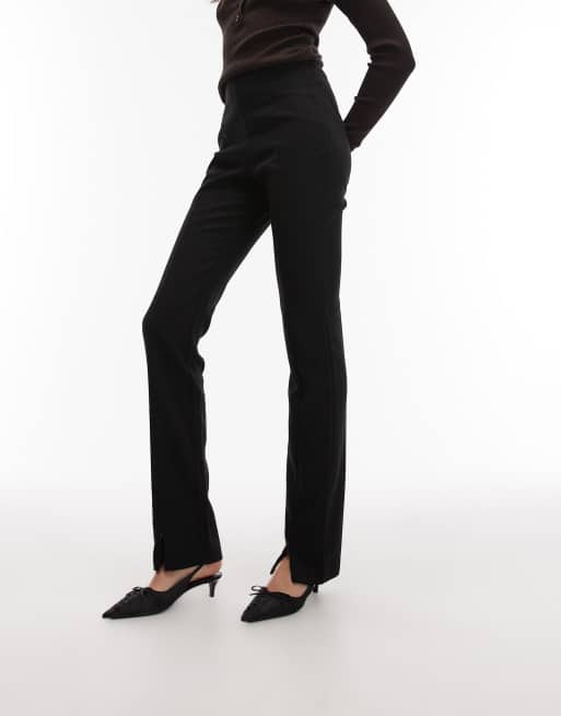 ASOS DESIGN Tall tailored skinny trousers with zip front detail in