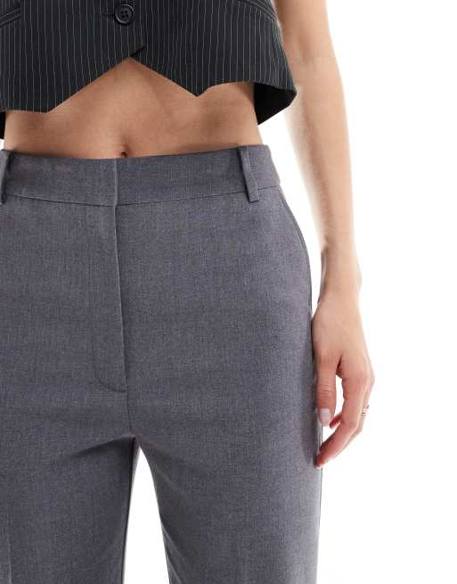 ASOS DESIGN Tall tailored slim straight pants in gray, 4 of 5