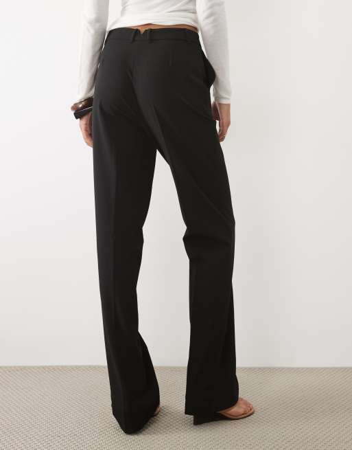 ASOS DESIGN Tall tailored slim straight trousers in black, 5 of 5