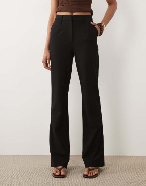 ASOS DESIGN Tall tailored snatch flare in black, 2 of 5