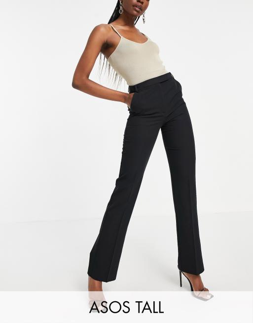 Black Tailored Straight Leg Pant - WOMEN Pants