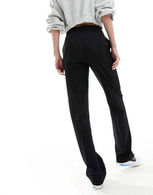 ASOS DESIGN Tall tailored straight trouser in black ASOS