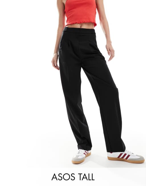 ASOS DESIGN Tall tailored tapered pants in black , 4 of 5
