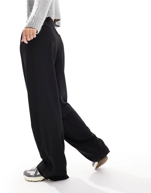 ASOS DESIGN Tall tailored wide leg pants with pleat detail in