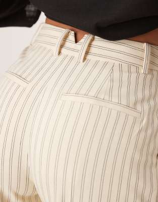 Asos Design Tall Tailored Wide Leg Pants With Pleat Details