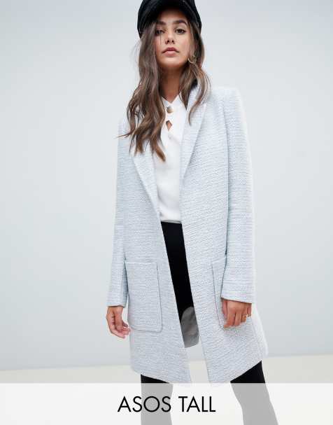 ASOS DESIGN Tall textured slim coat