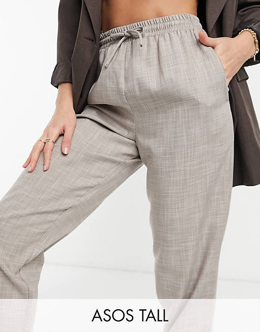 Trousers & Leggings Tall textured suit jogger 